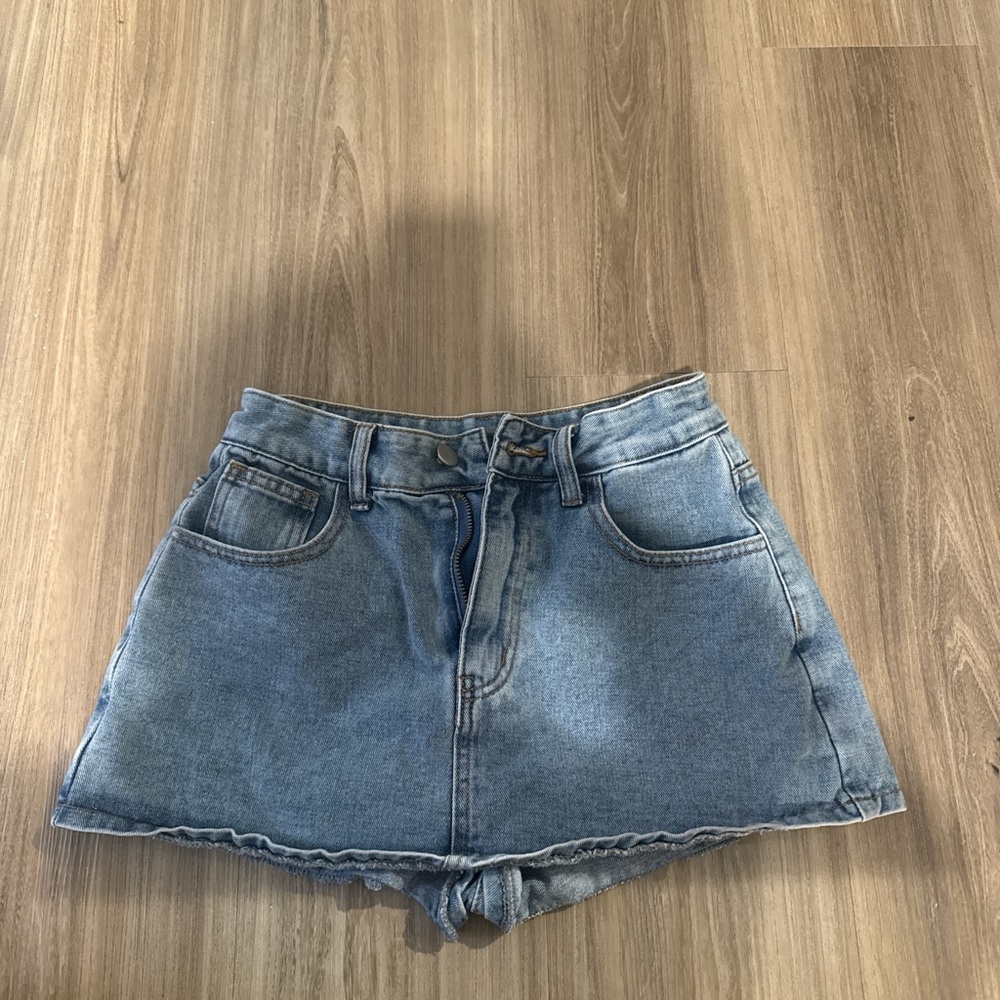 Mini Denim Skort